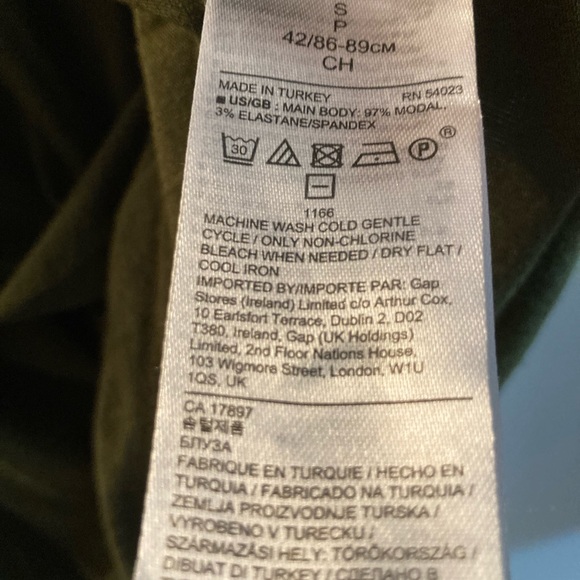 EUC - BR Hunter green wrap style top, size S - Picture 4 of 4